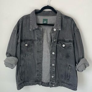 Wild Fable Faded Black Denim Jacket Size Large